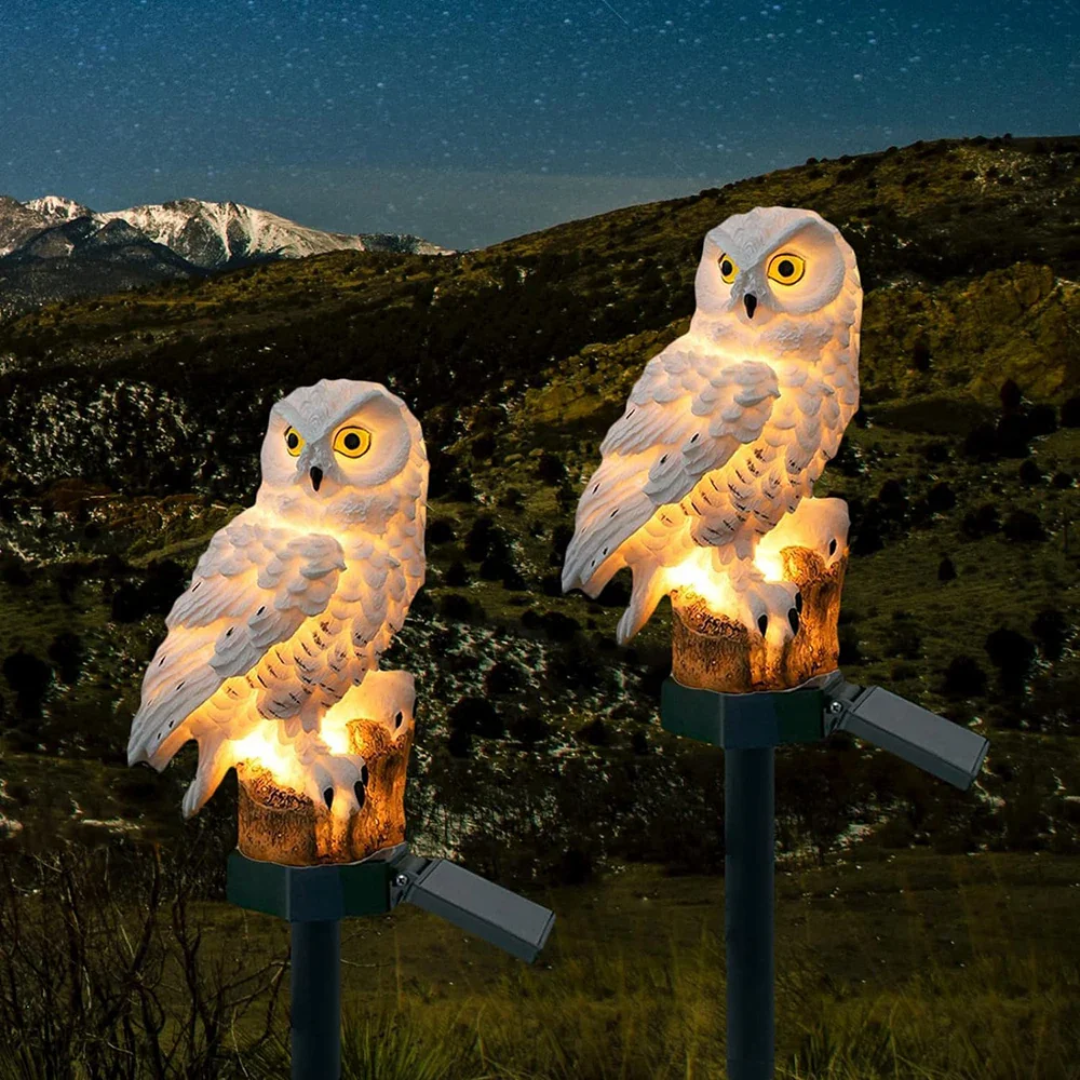 Lumio solar uilen tuinlamp