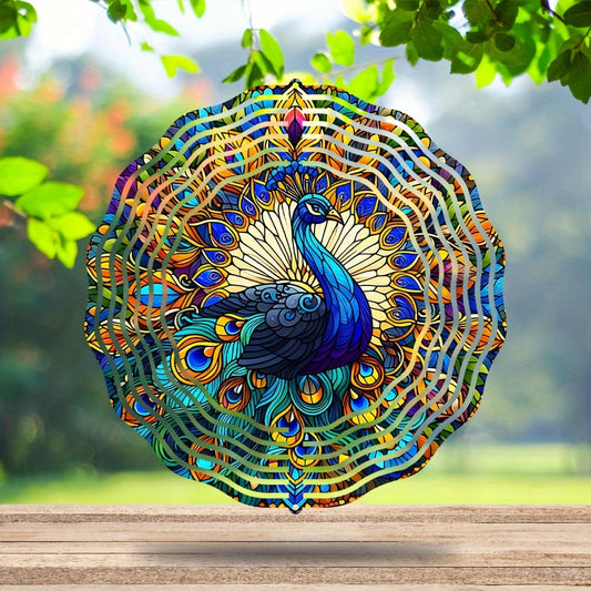 Pauw 3D metalen windspinner