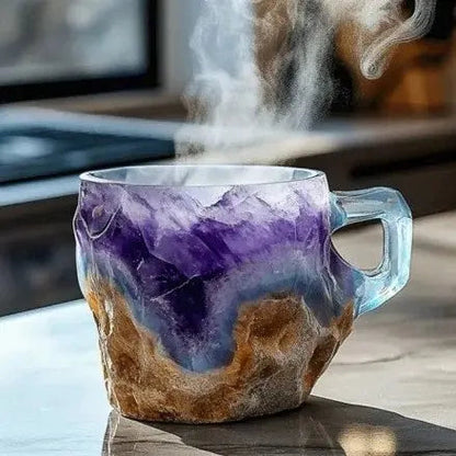 AuraStone handgemaakte koffiekop van mineraalsteen