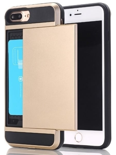 Slide Armor iPhone 7 Plus / 8 Plus hoesje met pashouder