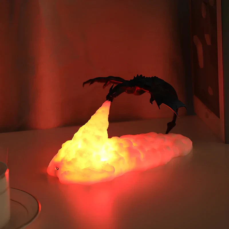Dracarys oplaadbare 3D draaklamp