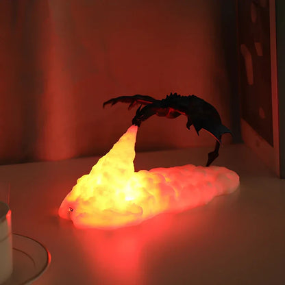 Dracarys oplaadbare 3D draaklamp
