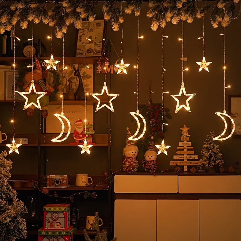 LumiGlow LED sterren- en maan lichtslinger