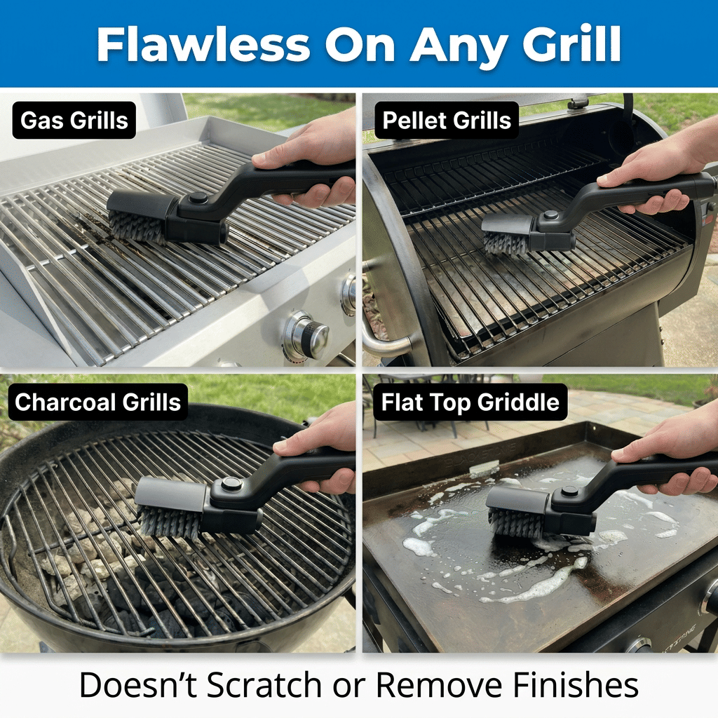 GrillMaster Pro borstelloze barbecuereiniger