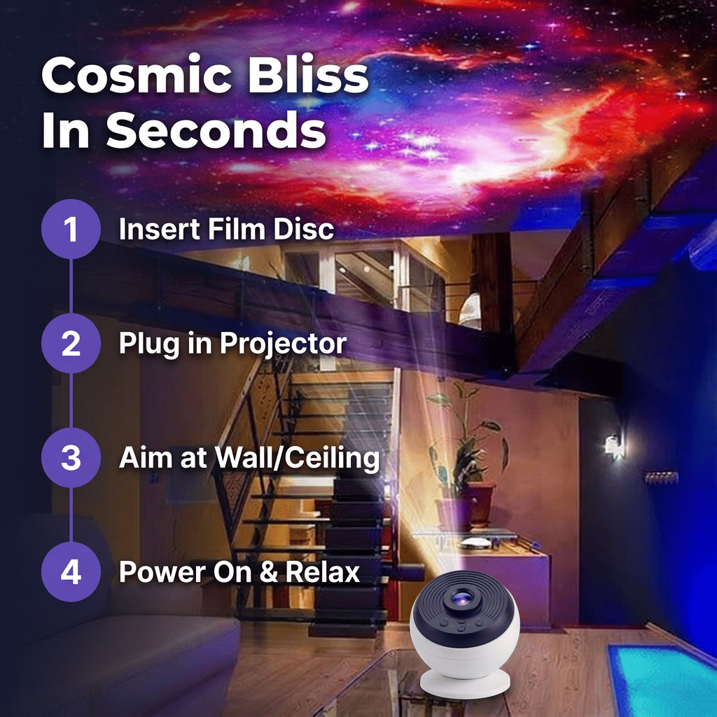 HD Galaxy sterrenprojector