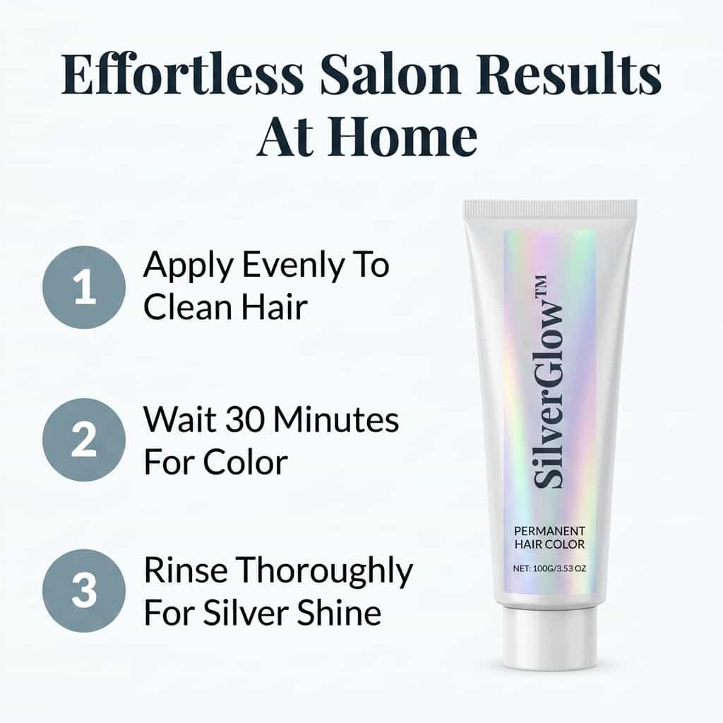 SilverGlow ammoniakvrije zilveren haarverf