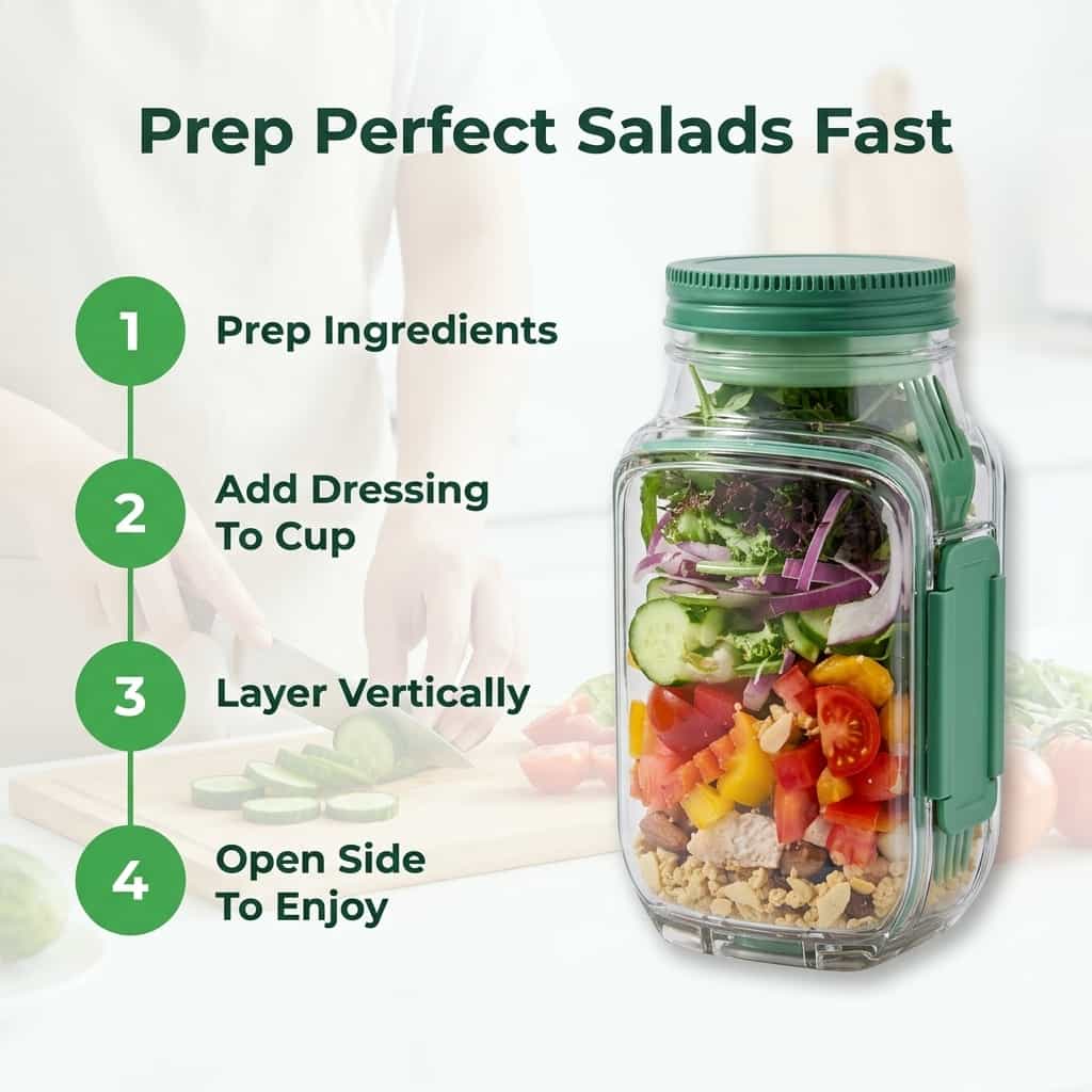 Castivaro SmartMix draagbare saladebeker