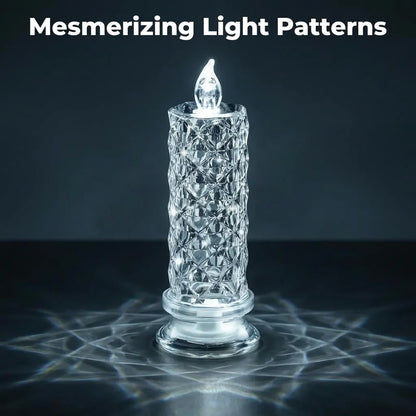 CrystalShine glitter-kaarslamp op batterijen