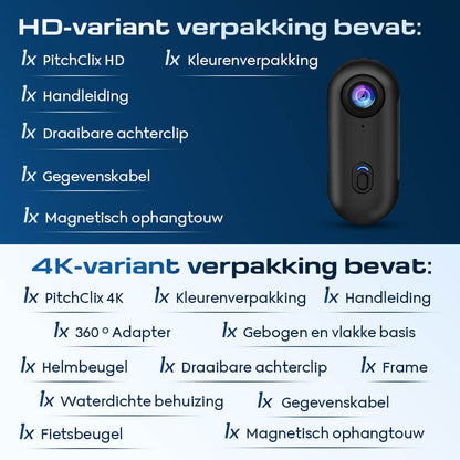PitchClix magnetische sportcamera