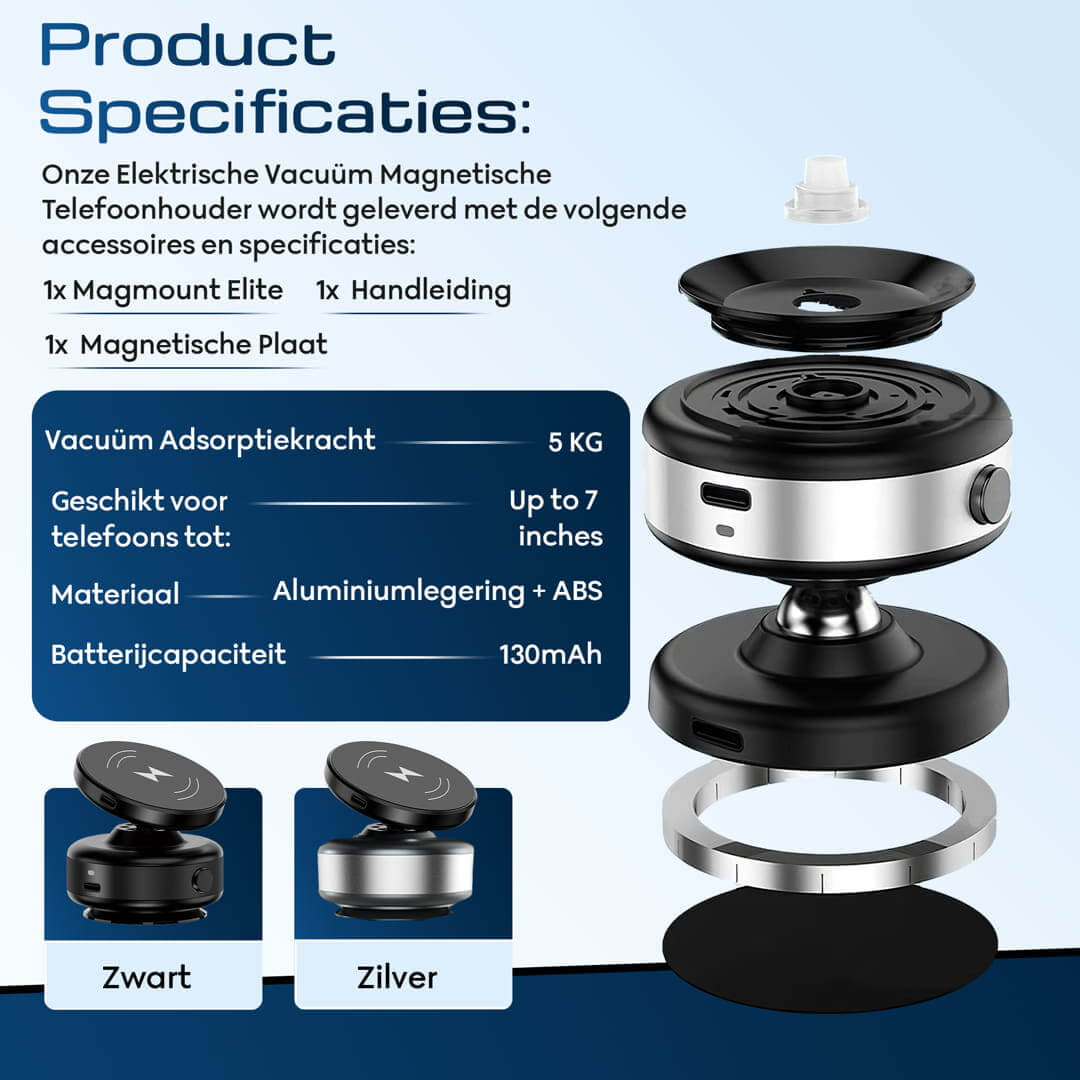 Magmount Elite magnetische telefoonhouder met oplader
