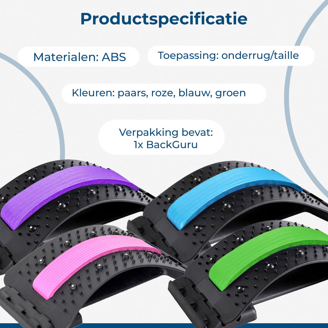 BackGuru magnetische rugmassage stretcher