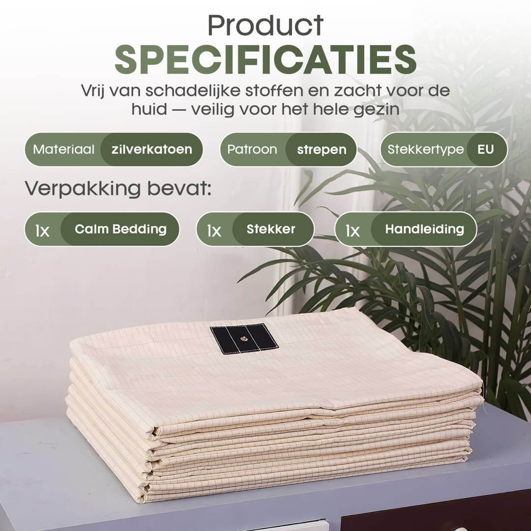 Calm Bedding geaard hoeslaken