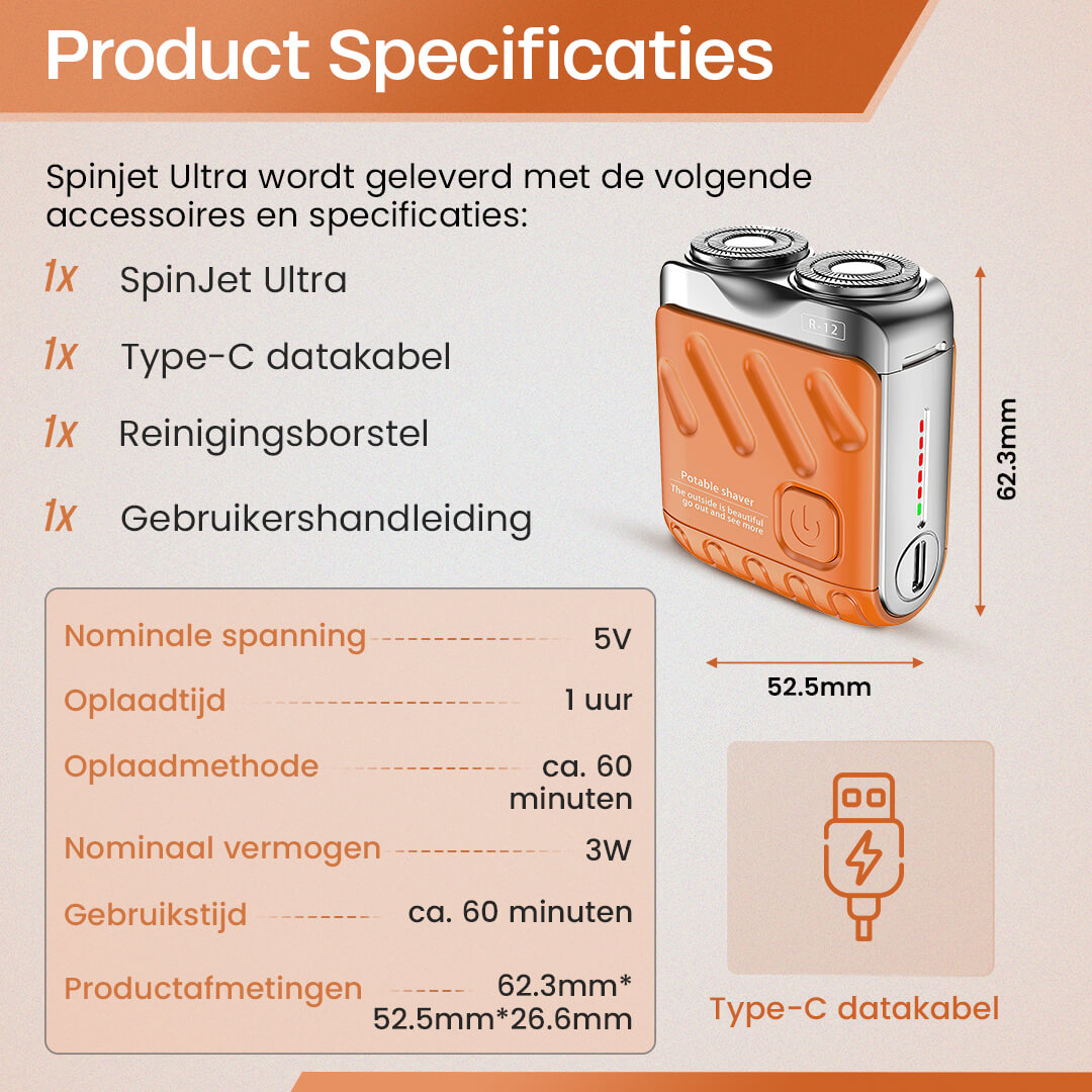 SpinJet Ultra elektrisch scheerapparaat