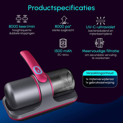 Clean Buddy draadloze UV-stofzuiger