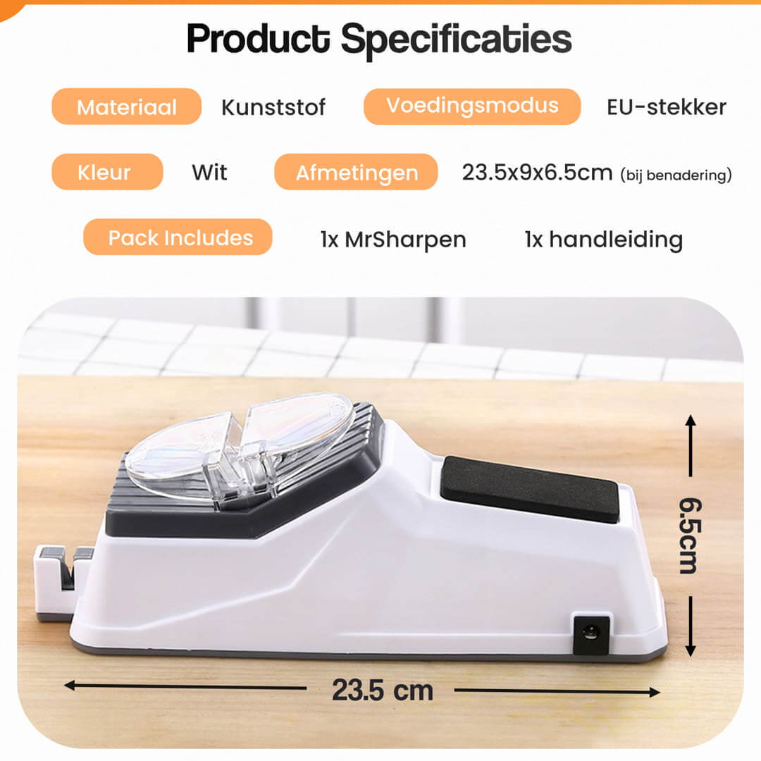 MrSharpen elektrische messenslijper