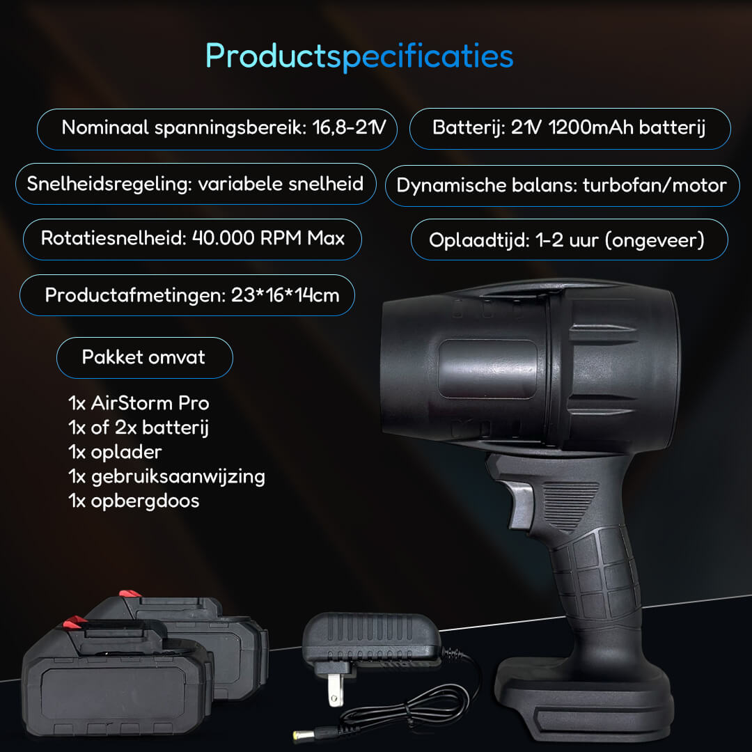 AirStorm Pro DF2118-C snoerloze turbo blazer