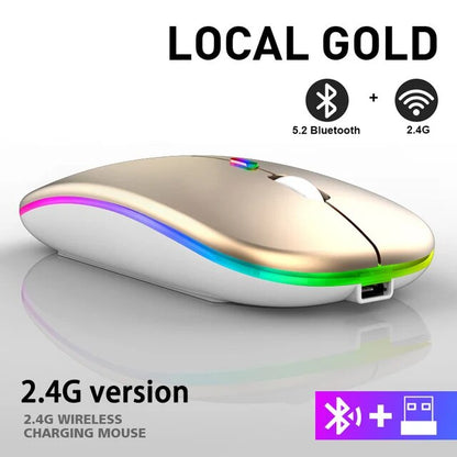 Draadloze LED oplaadbare muis