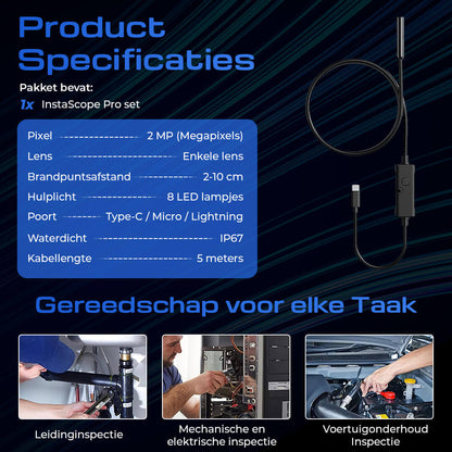 InstaScope Pro flexibele inspectiecamera