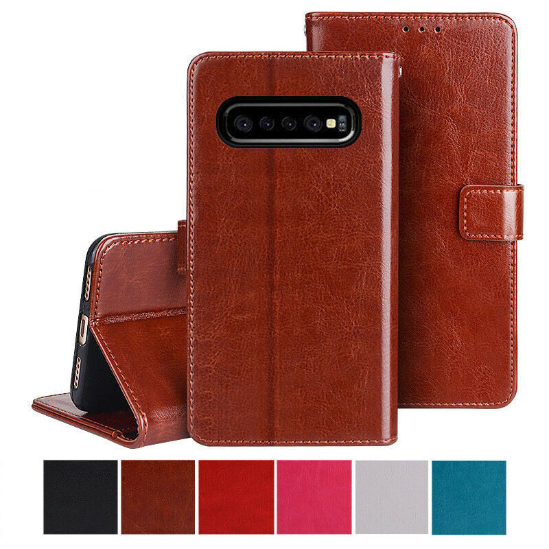 Galaxy S10 Leren Portemonnee Hoesje