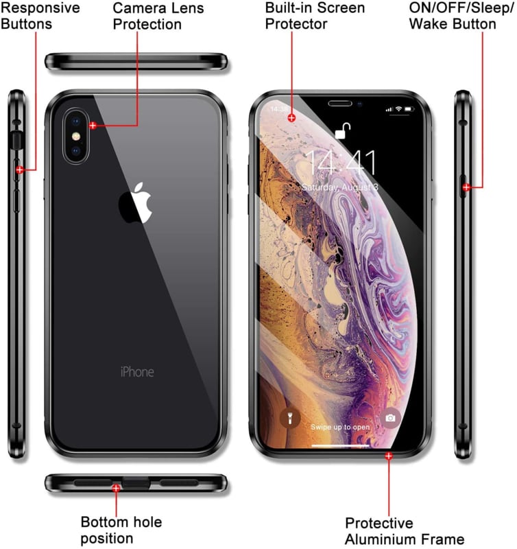 iPhone X / XS 360° magnetisch hoesje