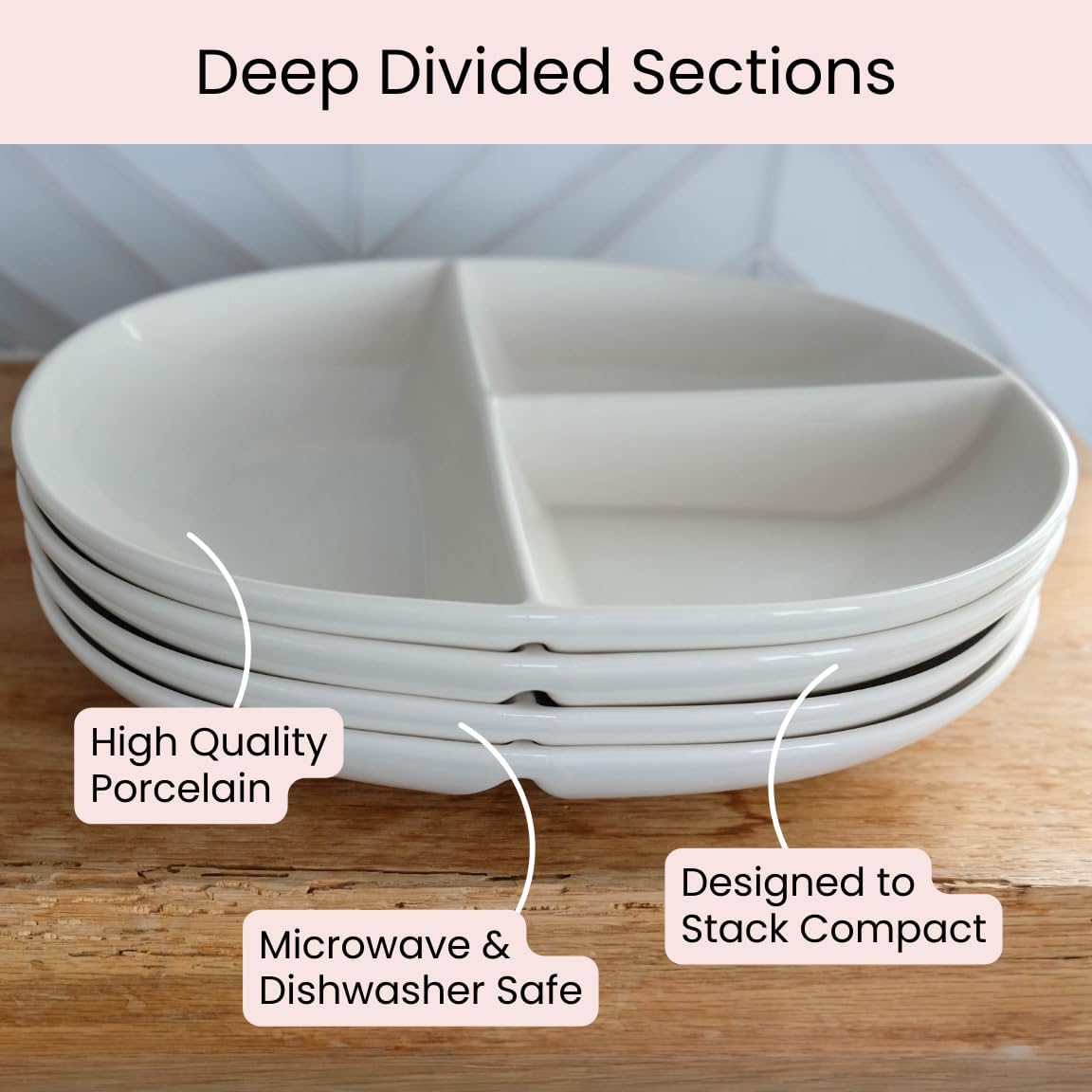 Portion Control porseleinen dieetbord