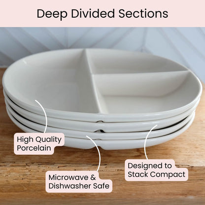 Portion Control porseleinen dieetbord