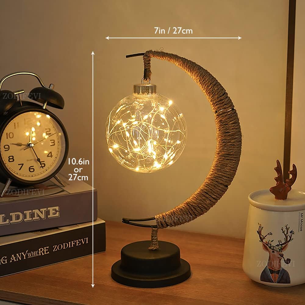 Lumio sfeervolle LED glazen tafellamp