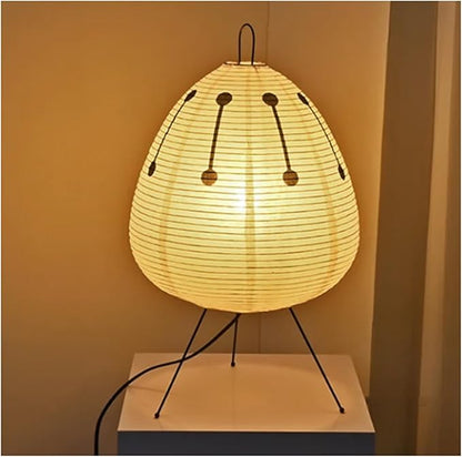 Japanse reispapier tafellamp met retro design