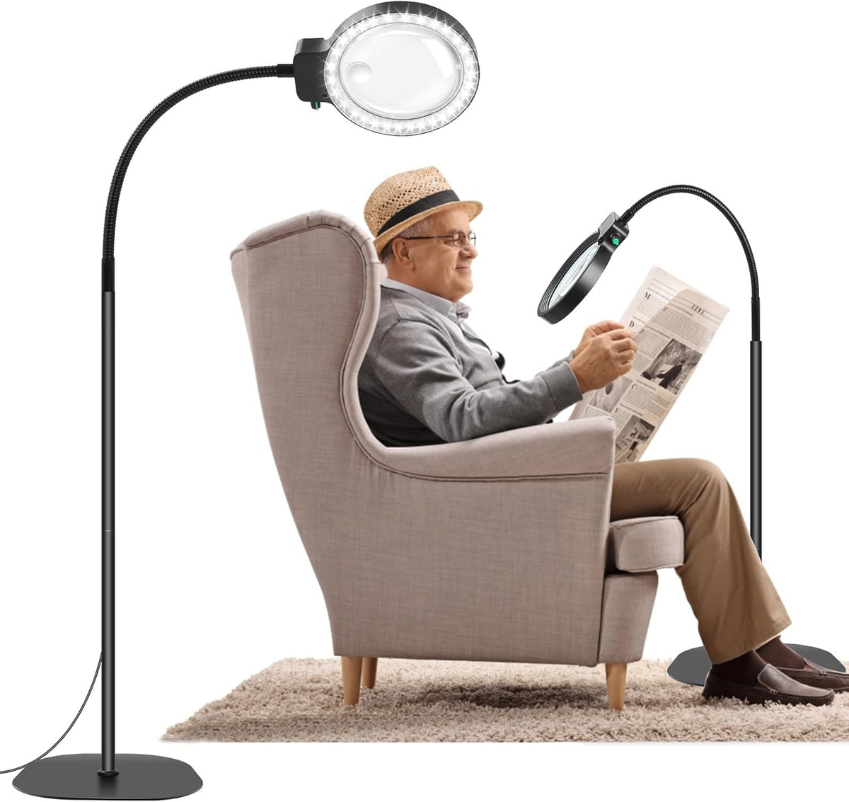 Led Vergrootlamp met 10×/30× Optiek