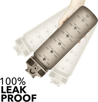 Motivatie 900ml waterfles met rietje