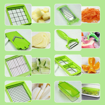 Multifunctionele 12-in-1 groentesnijder