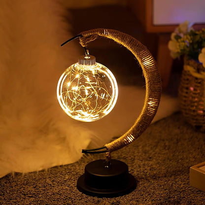 Lumio sfeervolle LED glazen tafellamp
