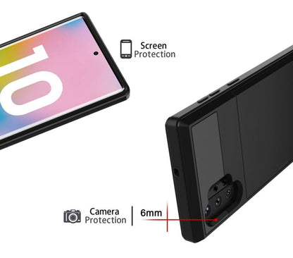 Galaxy Note 10 Plus Slide Armor hoesje met pashouder
