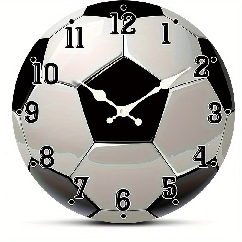 GoalTime houten voetbal wandklok