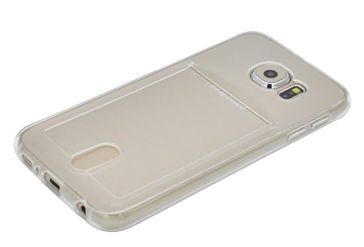 Galaxy S6 Edge TPU hoesje met pasjesvakje