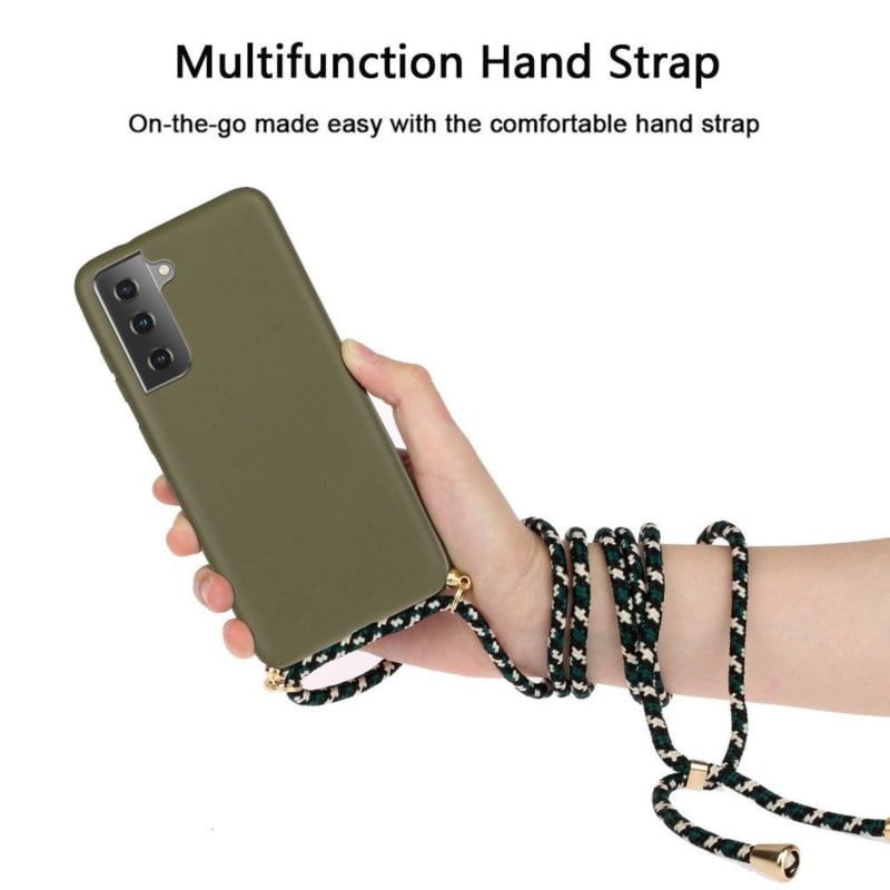 Samsung Galaxy S21 Crossbody TPU Hoesje met Koord