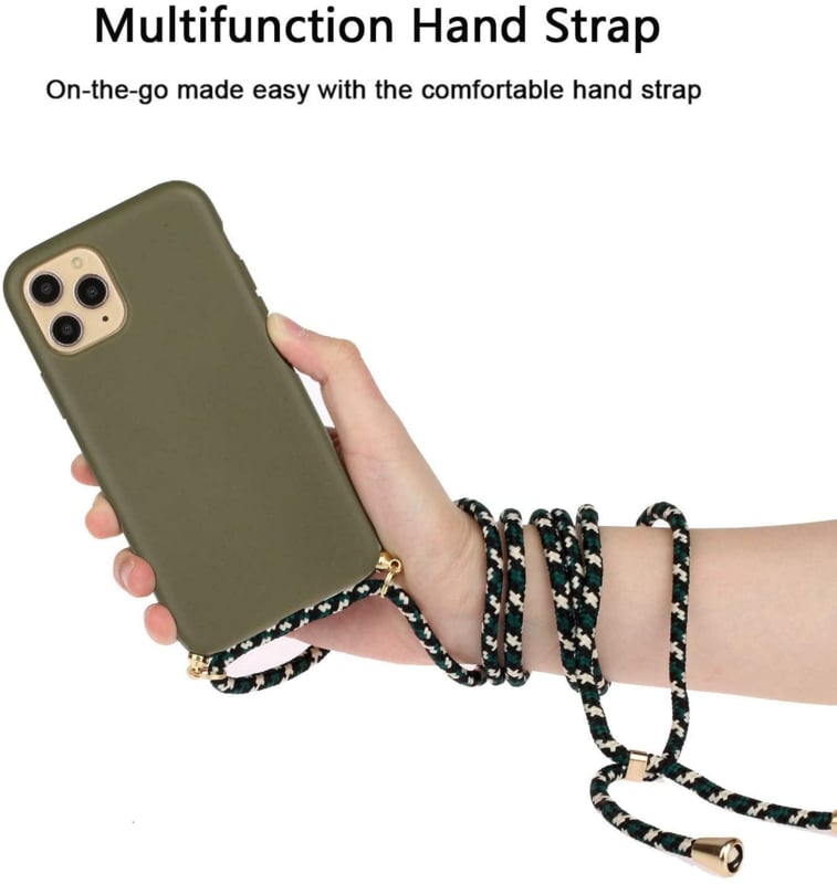 iPhone 16 Pro Max Crossbody TPU Hoesje met Koord
