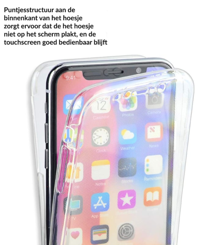 iPhone Xs Max 360 Full Cover TPU hoesje