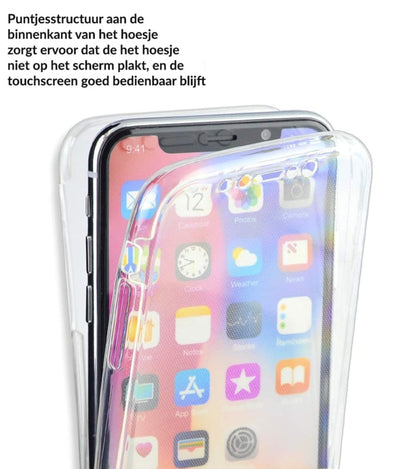 iPhone Xs Max 360 Full Cover TPU hoesje