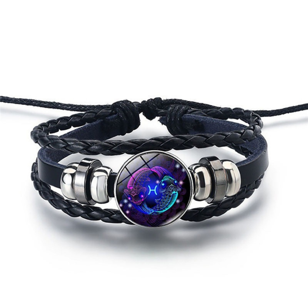 Hemels Harmonie leren sterrenbeeld armband