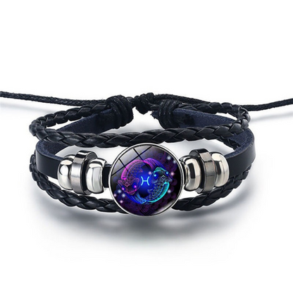 Hemels Harmonie leren sterrenbeeld armband
