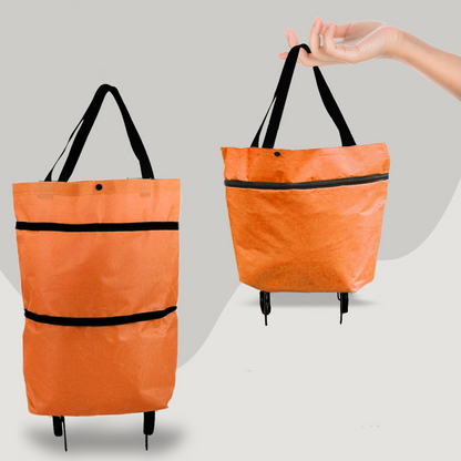CarryFlex opvouwbare boodschappentas op wielen