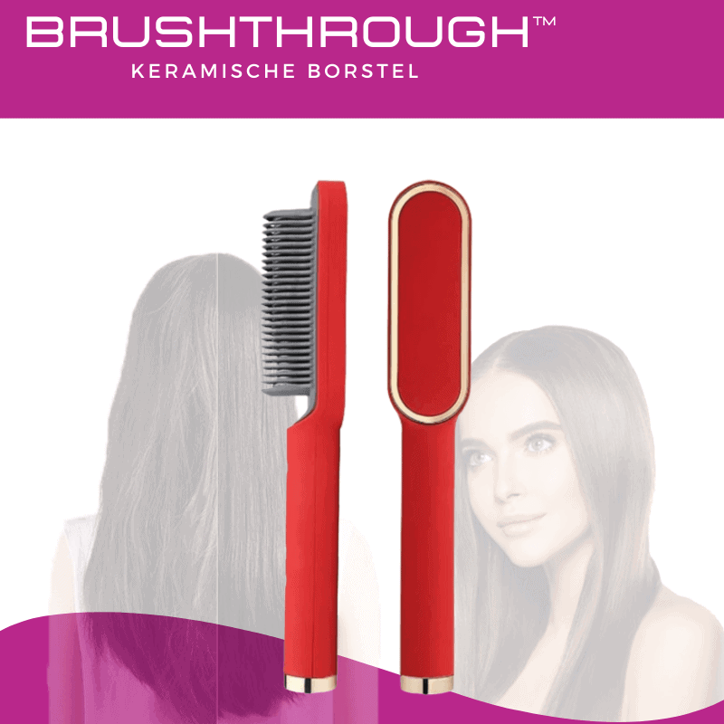 BrushThrough keramische haartang borstel