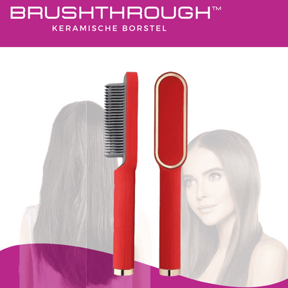 BrushThrough keramische haartang borstel