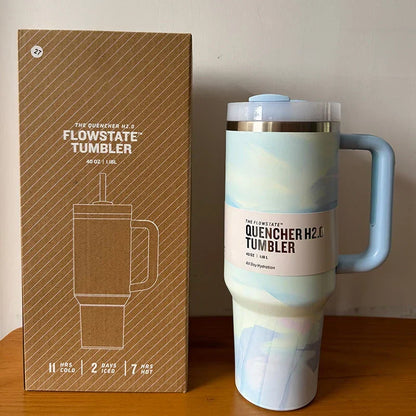 ThermoTumbler vacuüm geïsoleerde beker met handvat