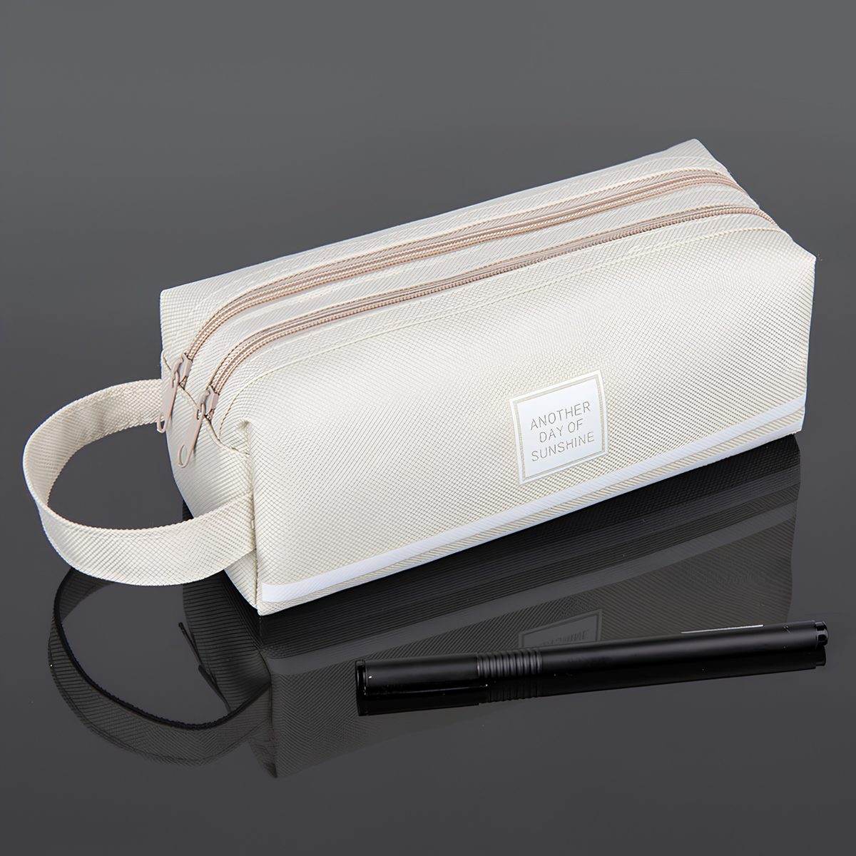 Skinzline canvas etui met twee vakken