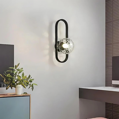 Luxe glazen wandlamp