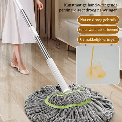 Zelfwringende microvezel vloerwisser