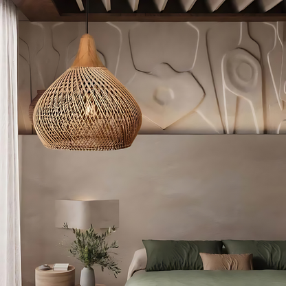 Boho rotan hanglamp sfeerverlichting
