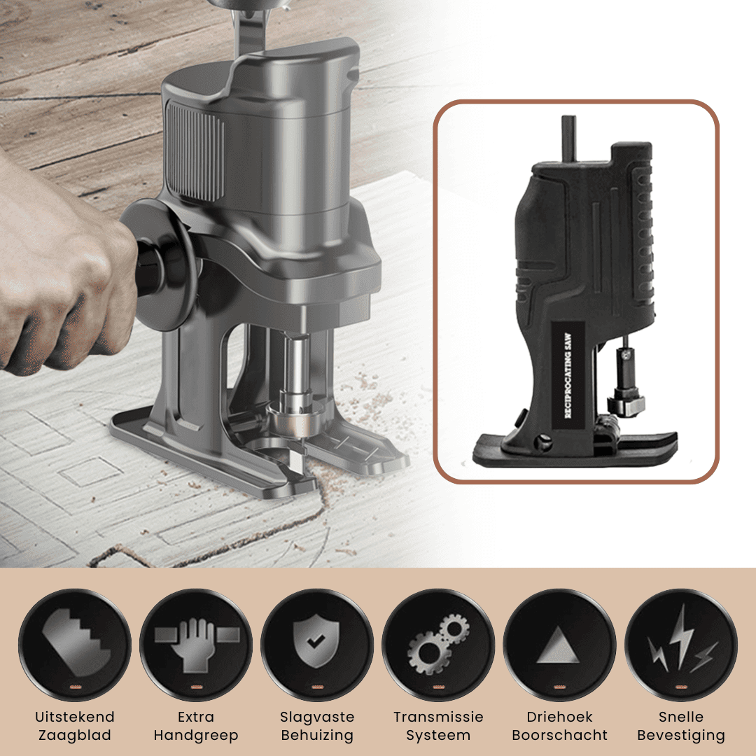 BladeEx boormachine reciprozaag adapter